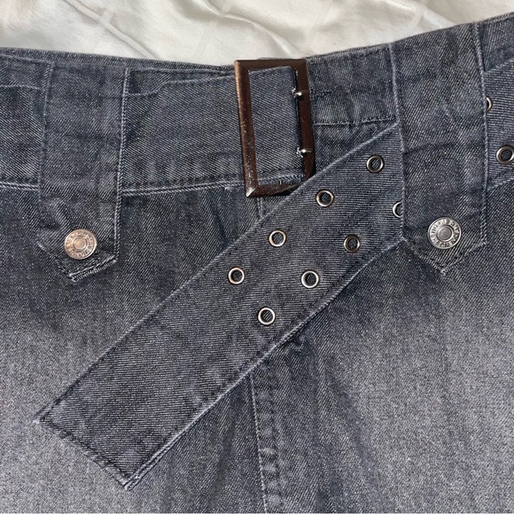 Denim skirt short with buckle strap NWOT - Picture 6 of 6